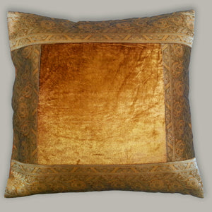 Cushion Cover (Brocade Border) — Royal Rajasthani Collection