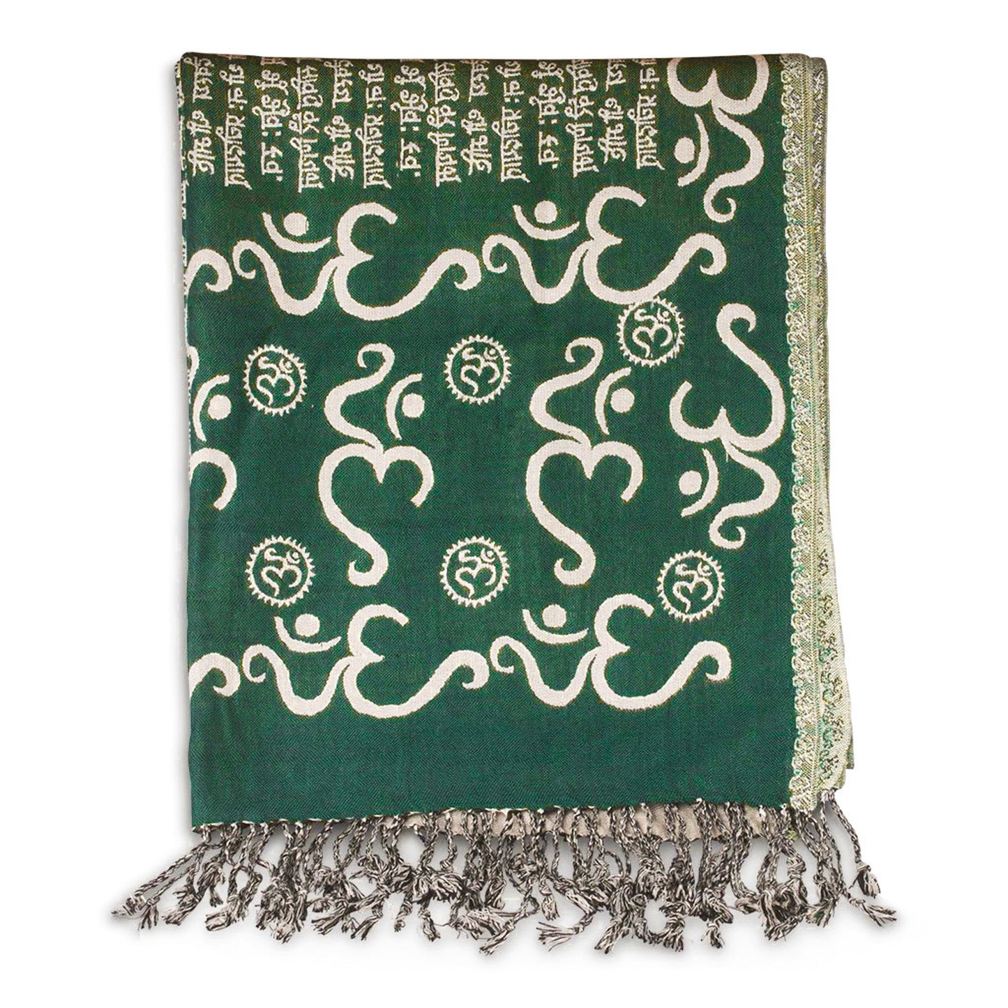 Om Gayatri Mantra Reversible Shawl