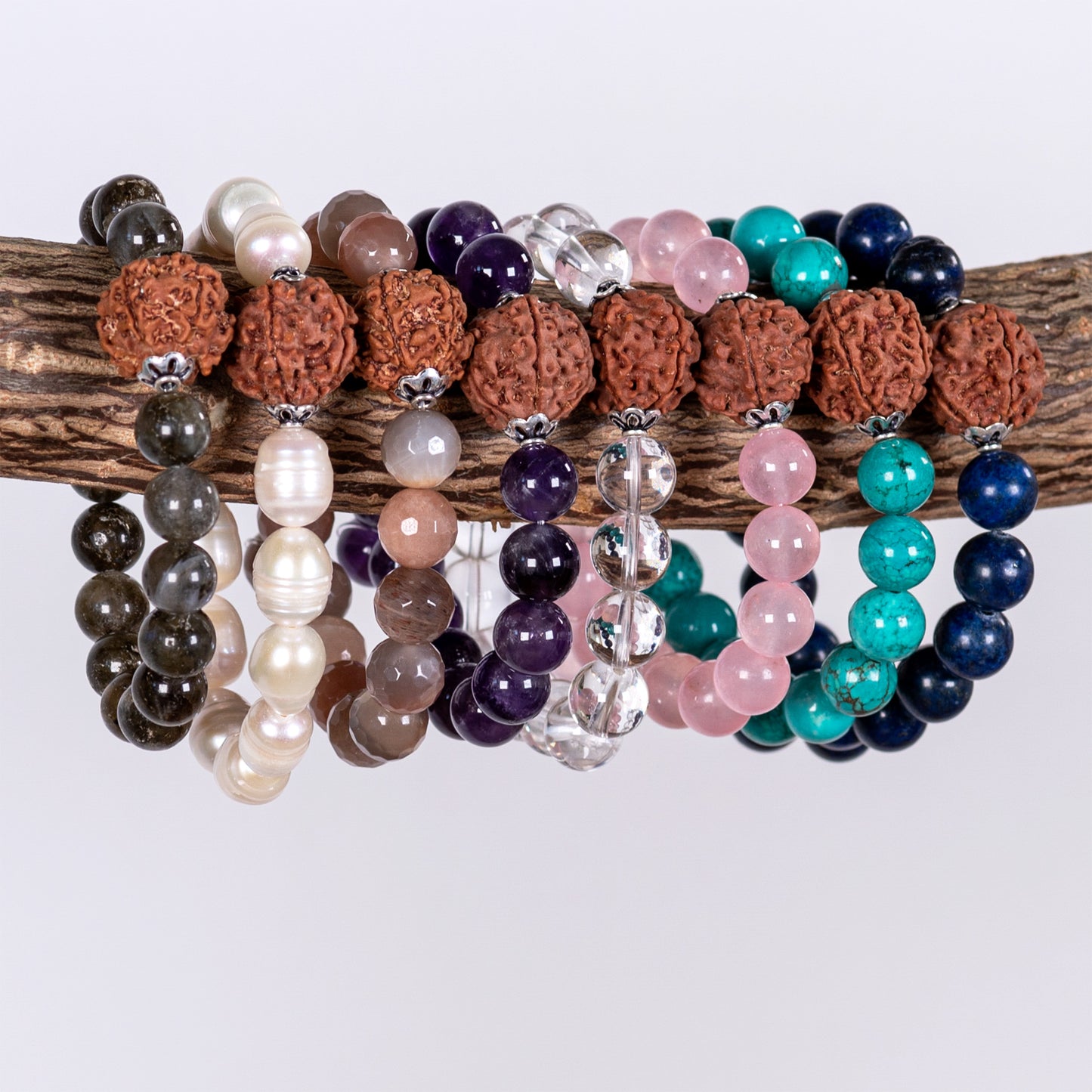 Shanti Gemstone Japa Bracelet