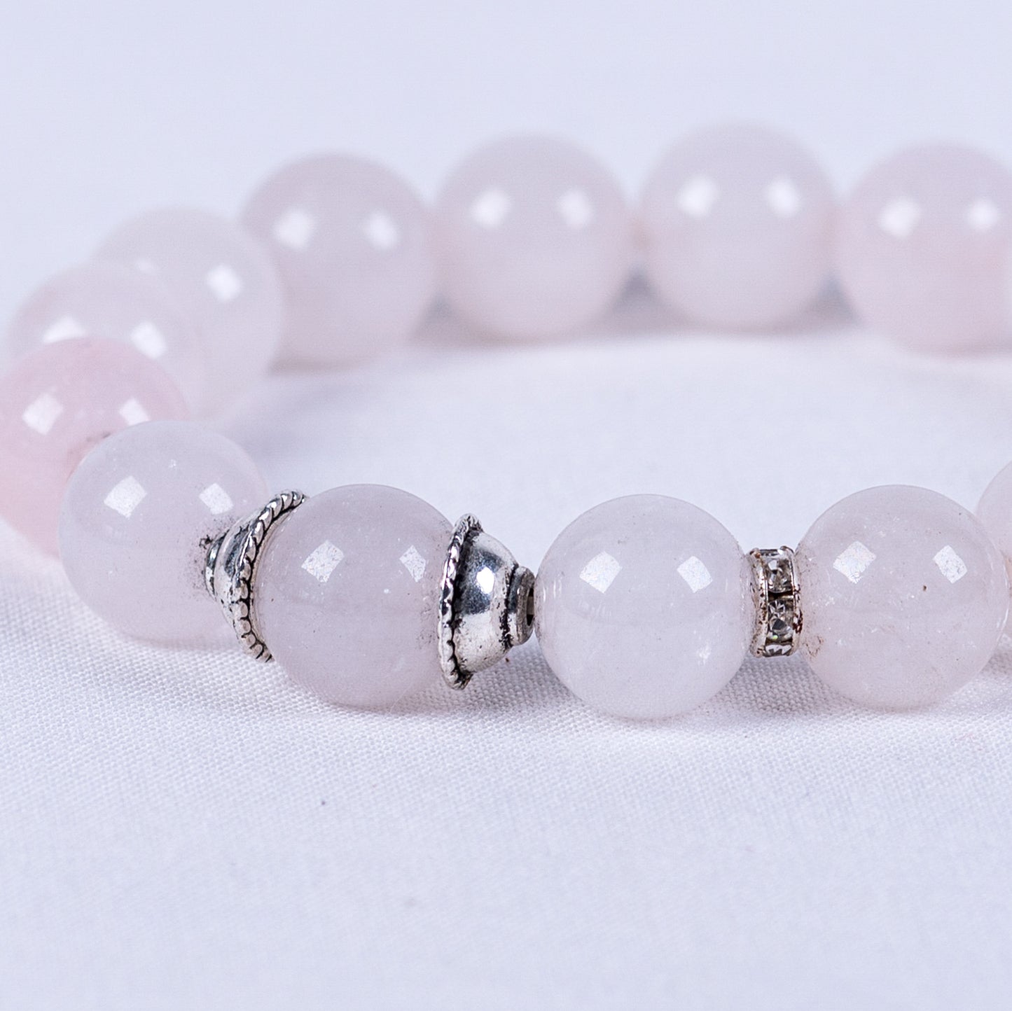 Natural Rose Quartz Wrist Mala (Prasad)