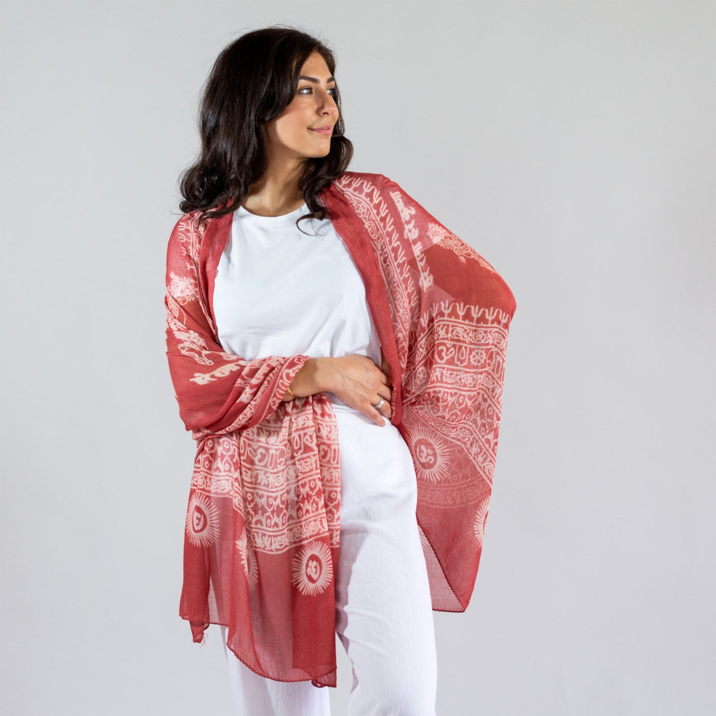 Lightweight Mantra Shawl