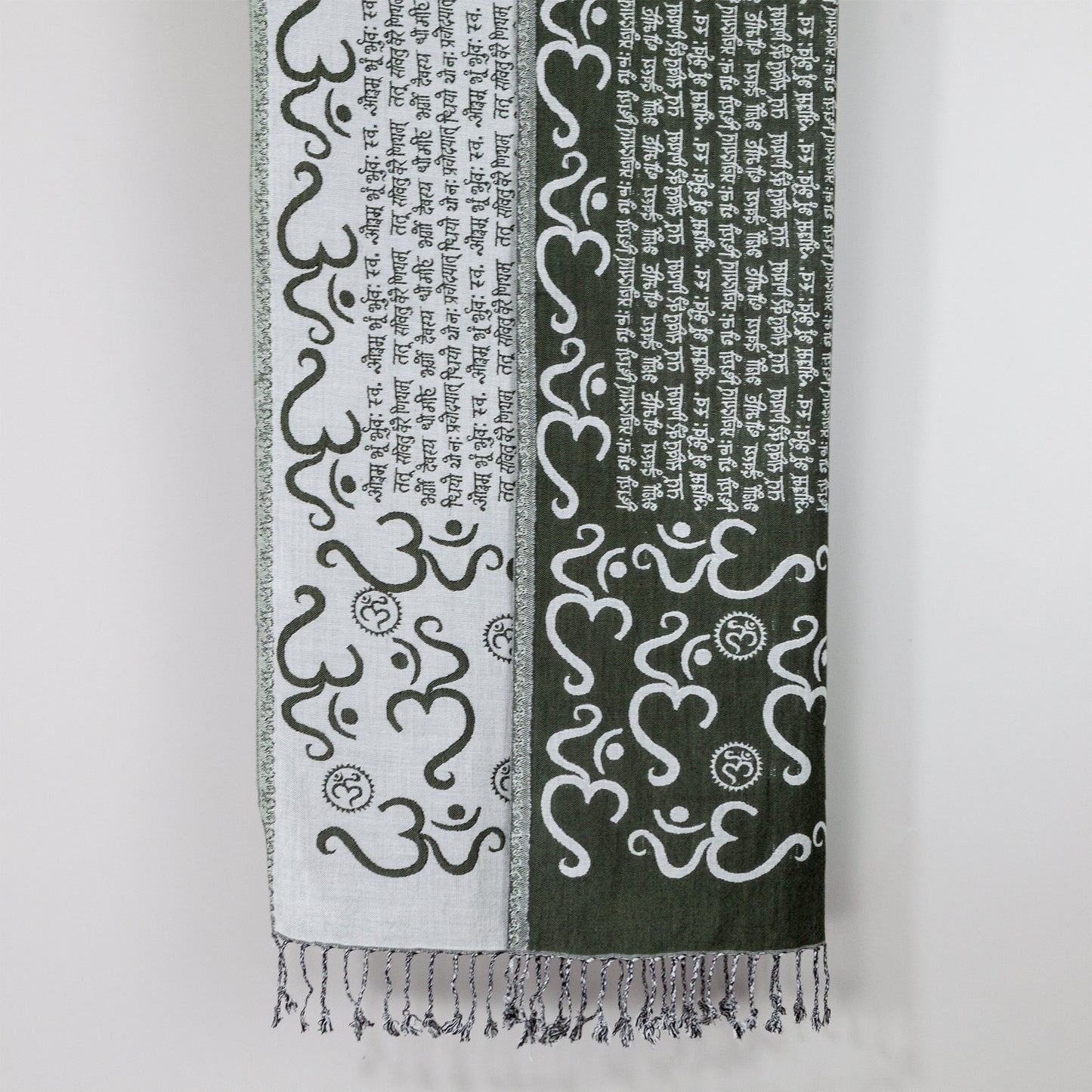 Om Gayatri Mantra Reversible Shawl