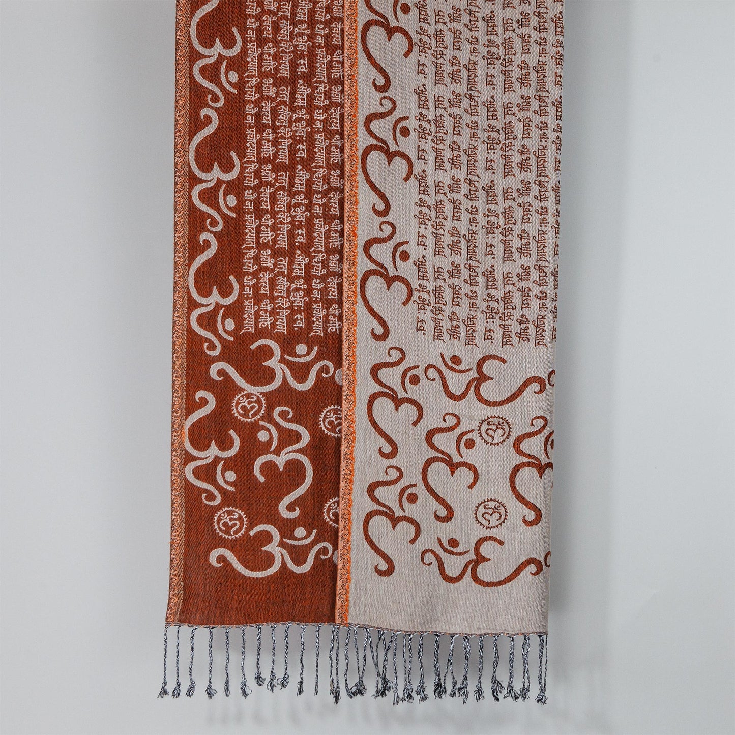 Om Gayatri Mantra Reversible Shawl