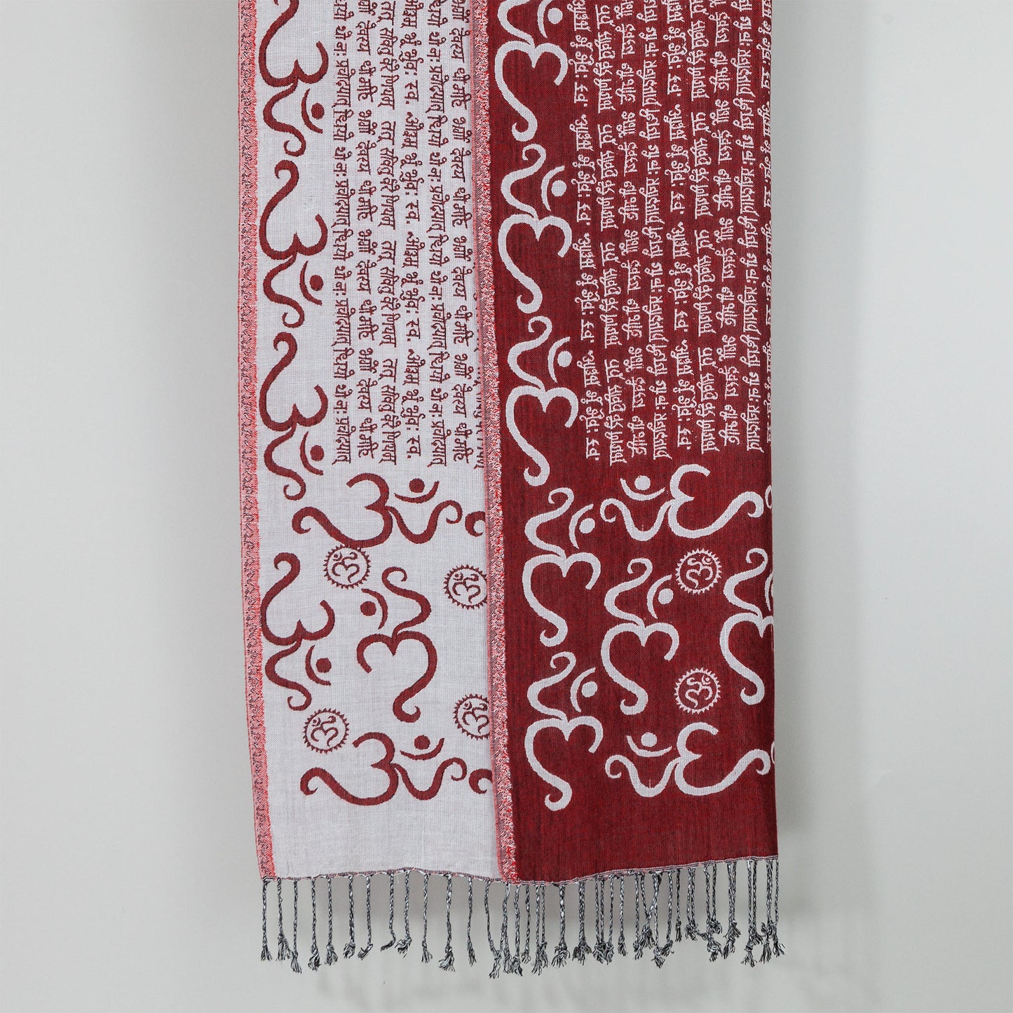Om Gayatri Mantra Reversible Shawl