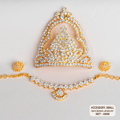 Devi Bhava Fancy Jewelry Set for Small Amma Doll