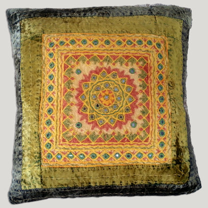 Cushion Cover (Mirrored Embroidery) — Royal Rajasthani Collection