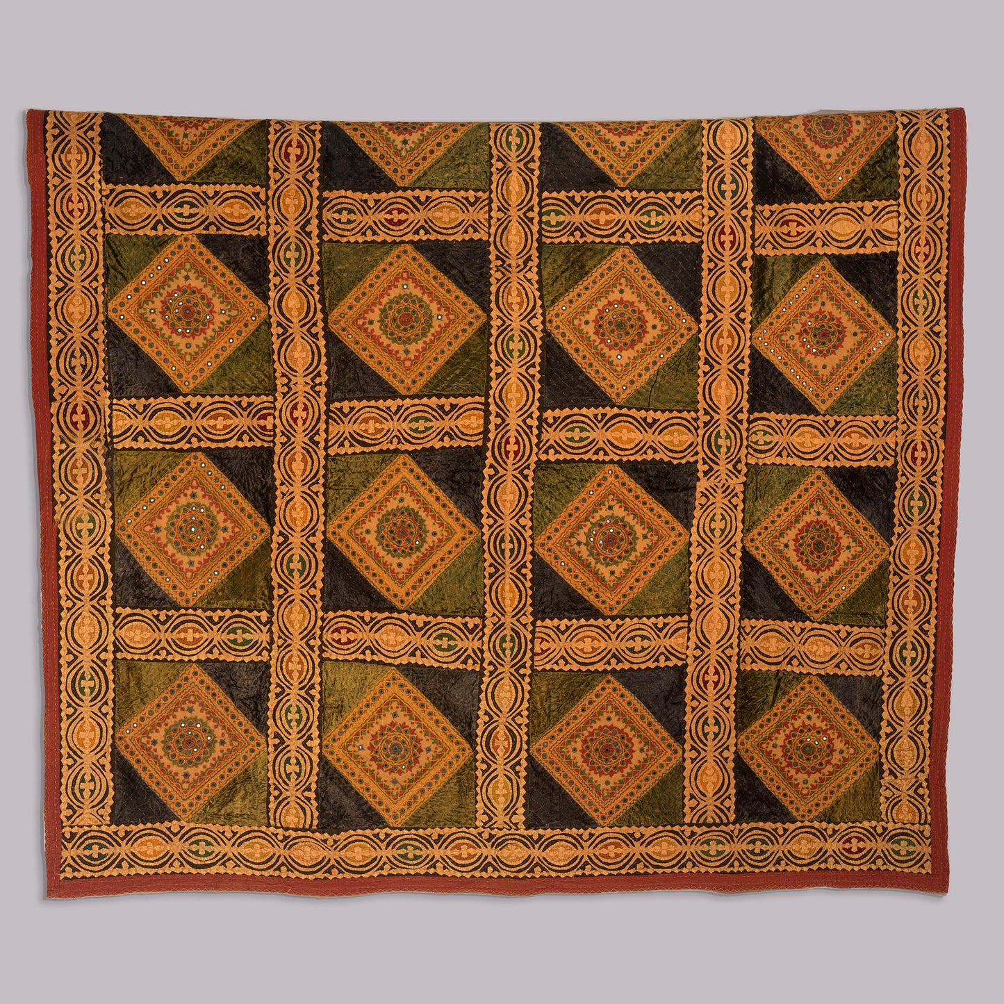 Queen Size Rajasthani Bedspread — Royal Rajasthani Collection