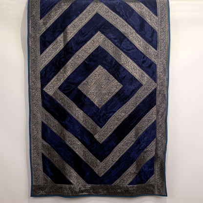 Velvet Throw (Brocade Border) — Royal Rajasthani Collection