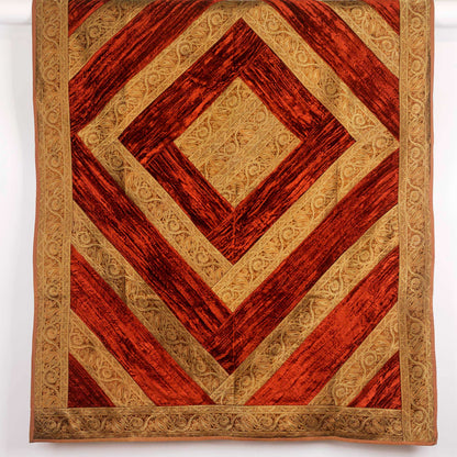 Velvet Throw (Brocade Border) — Royal Rajasthani Collection