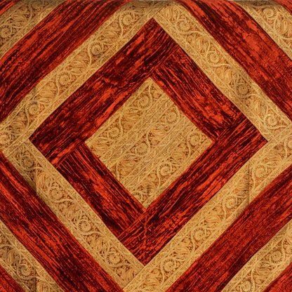 Velvet Throw (Brocade Border) — Royal Rajasthani Collection