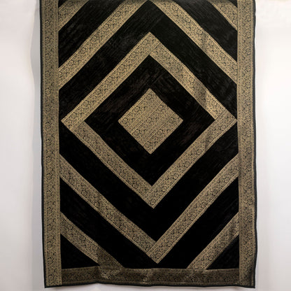 Velvet Throw (Brocade Border) — Royal Rajasthani Collection