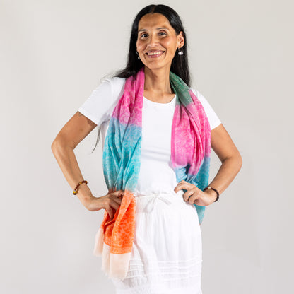Ranjita Rose Light Wool Shawl