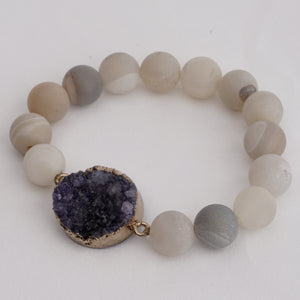 Heavenly Druzy Gemstones Bracelet