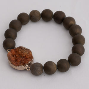 Heavenly Druzy Gemstones Bracelet