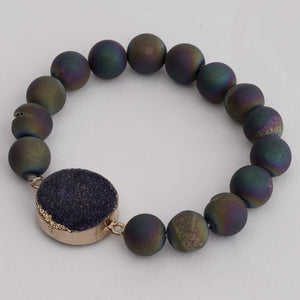 Heavenly Druzy Gemstones Bracelet