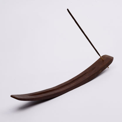 Incense Holder - Wood with Brass Inlay