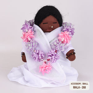 Ribbon Flower Mala for Small Dolls