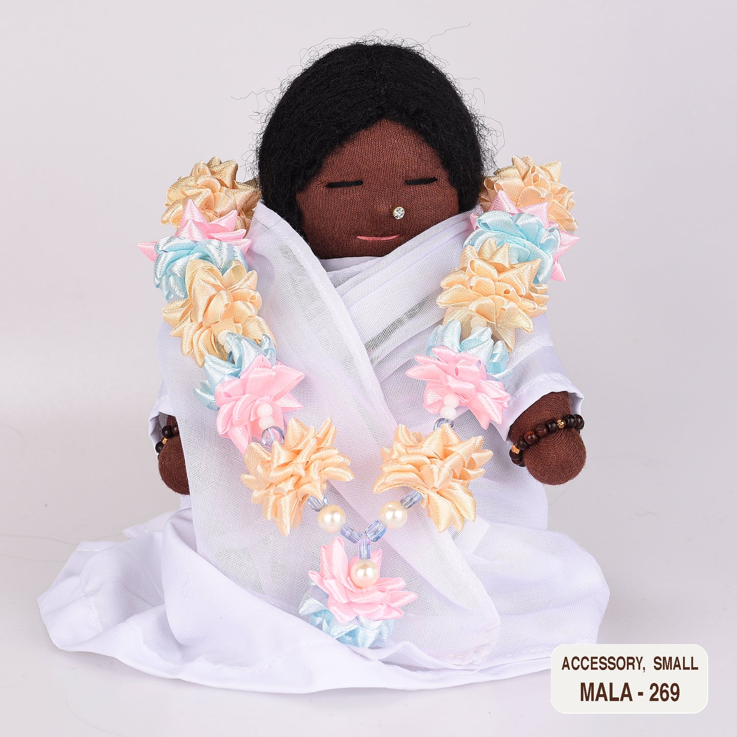 Ribbon Flower Mala for Small Dolls