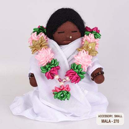 Ribbon Flower Mala for Small Dolls
