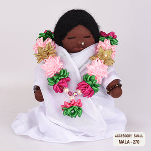 Ribbon Flower Mala for Small Dolls