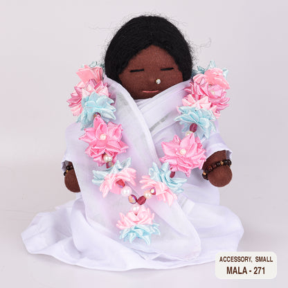 Ribbon Flower Mala for Small Dolls