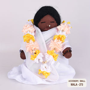 Ribbon Flower Mala for Small Dolls