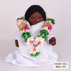 Ribbon Flower Mala for Small Dolls