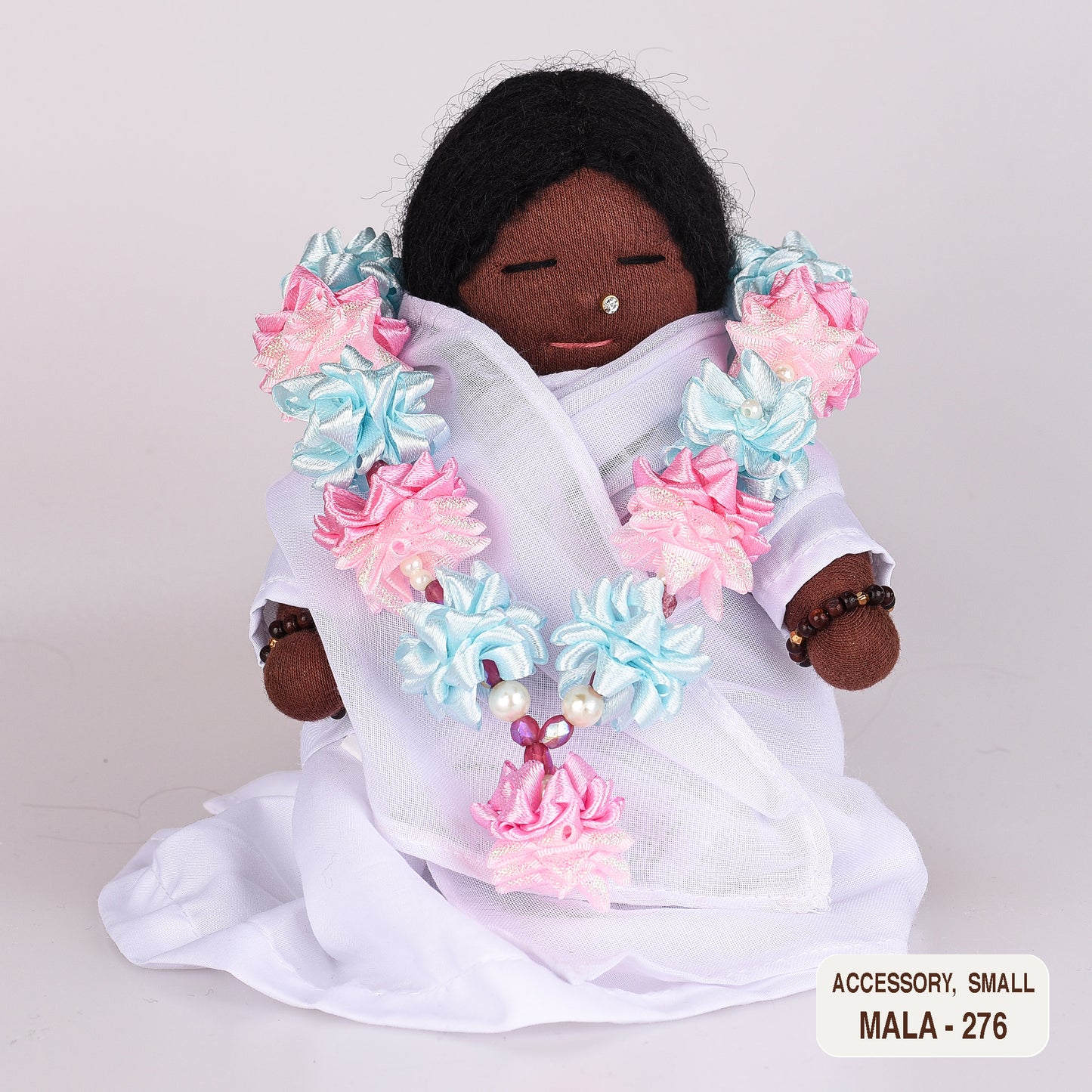 Ribbon Flower Mala for Small Dolls