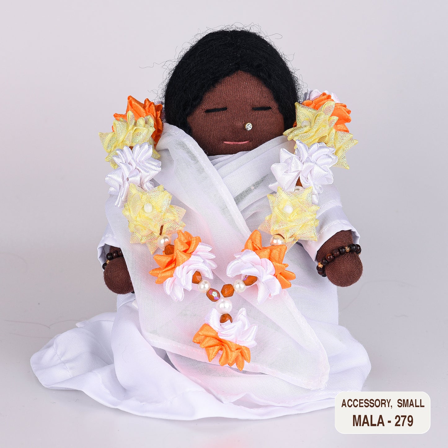 Ribbon Flower Mala for Small Dolls