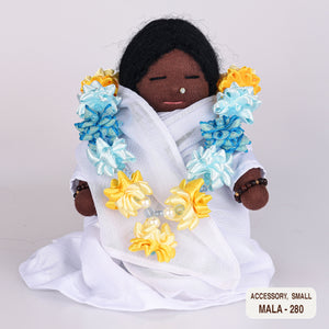 Ribbon Flower Mala for Small Dolls