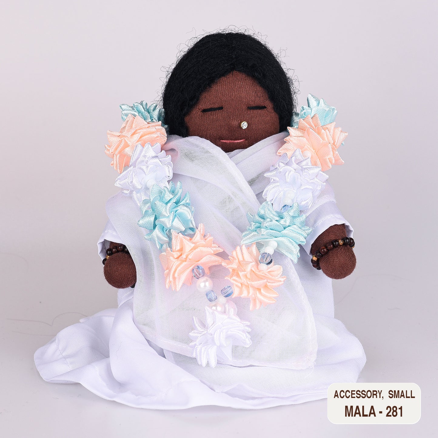 Ribbon Flower Mala for Small Dolls