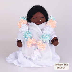 Ribbon Flower Mala for Small Dolls