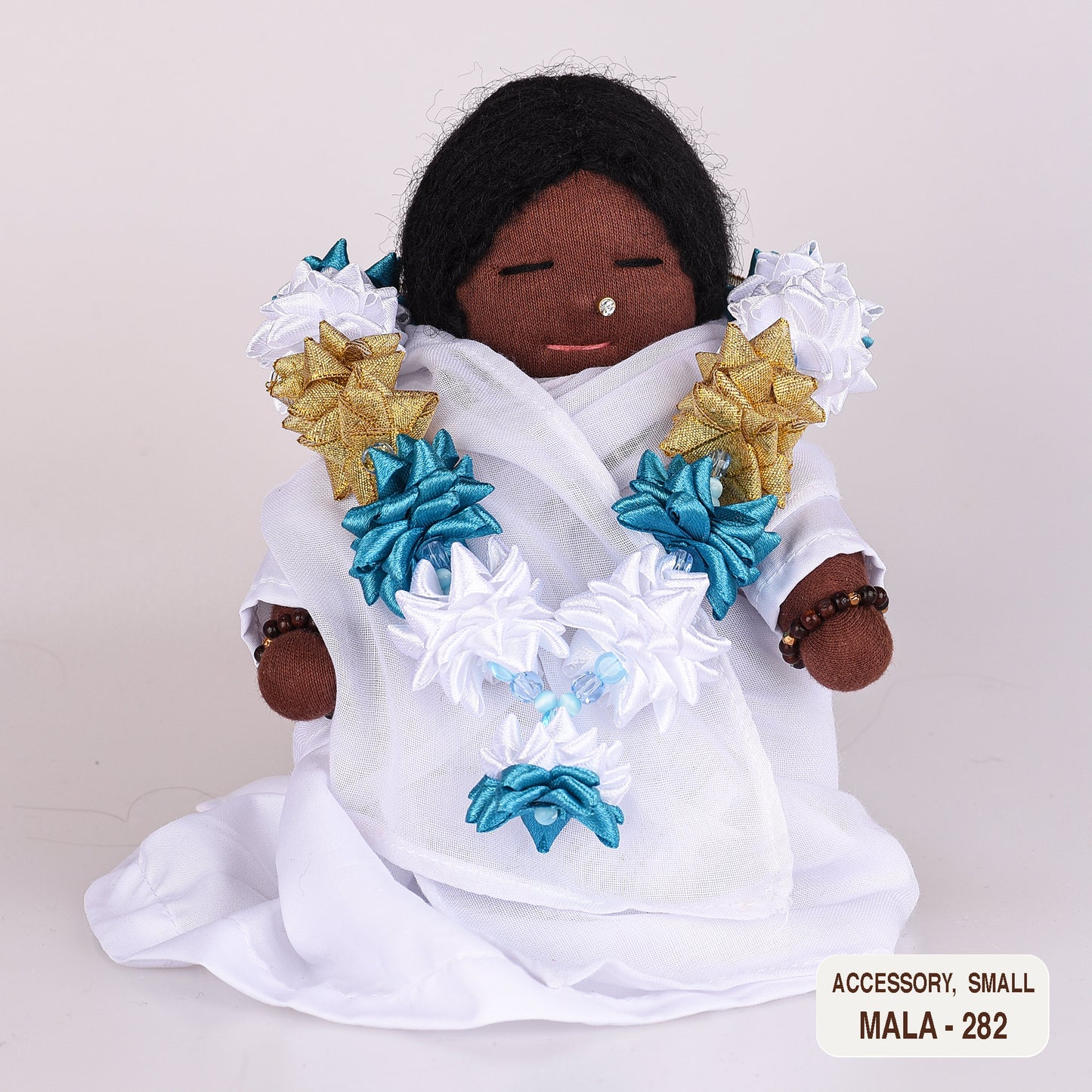 Ribbon Flower Mala for Small Dolls