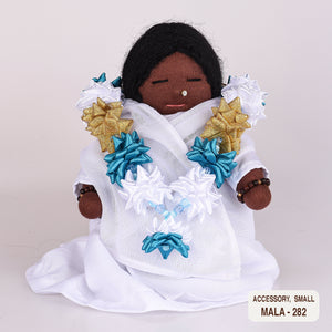 Ribbon Flower Mala for Small Dolls