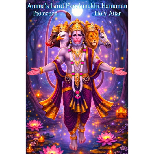 Amma’s Lord Panchmukhi Hanuman (Protection Holy Attar)