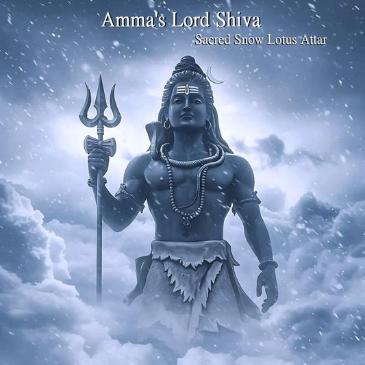 Amma’s Lord Shiva’s Sacred Snow Lotus Attar (Divine Transformation)