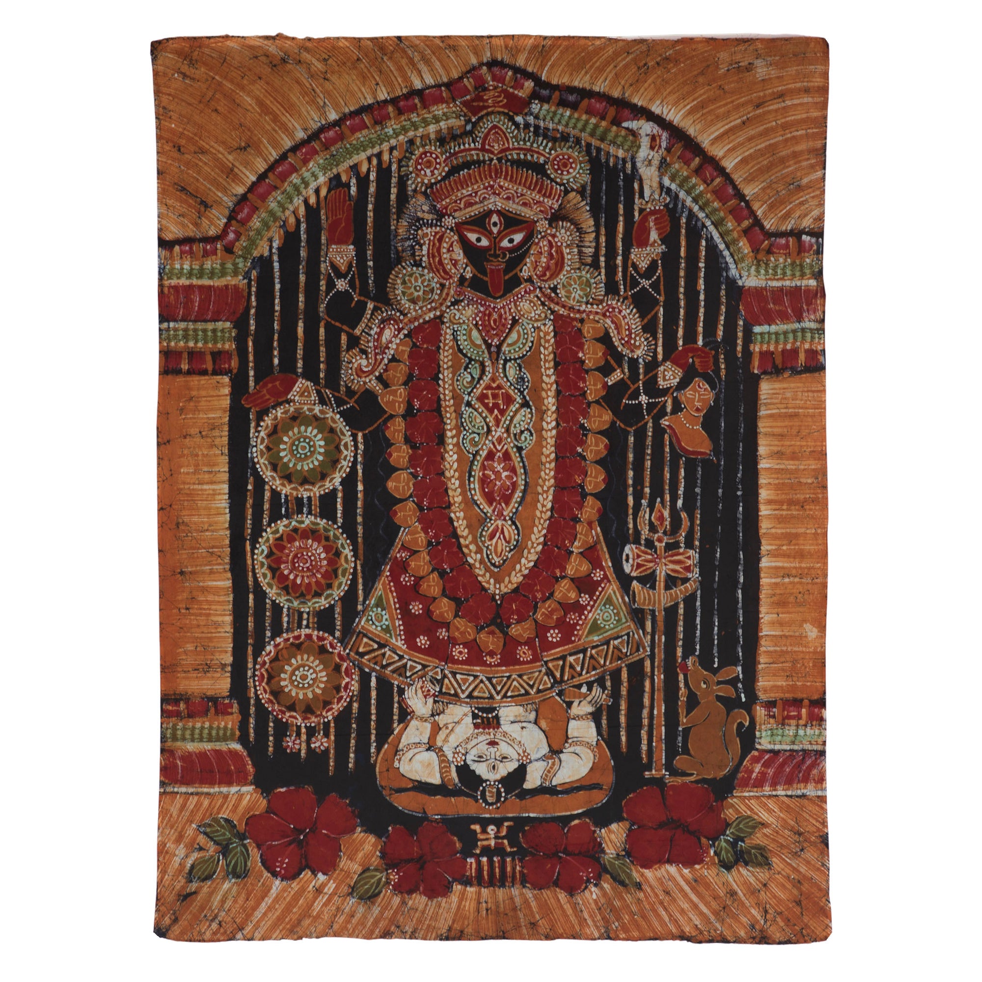 Varanasi Batik Wall Hanging Art — 72" Kali Ma Goddess Collection