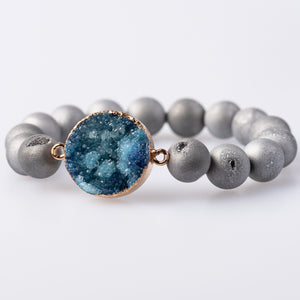 Heavenly Druzy Gemstones Bracelet