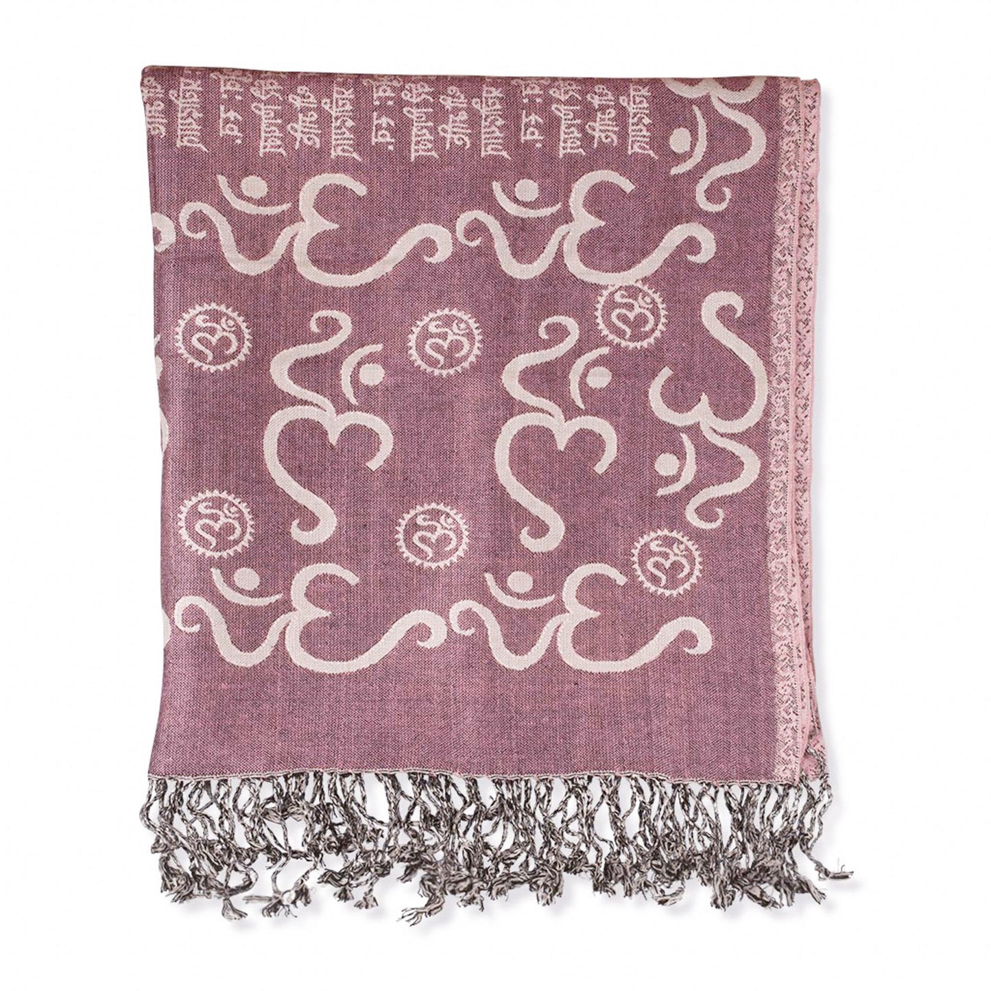 Om Gayatri Mantra Reversible Shawl