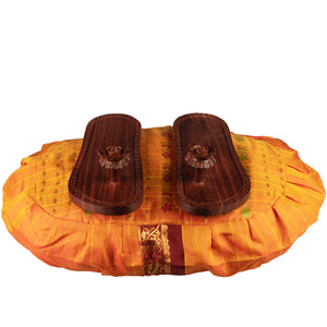 Sacred Sari Buckwheat Meditation Cushion Oval
