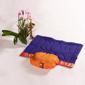 Sacred Sari Buckwheat Meditation Cushion Oval