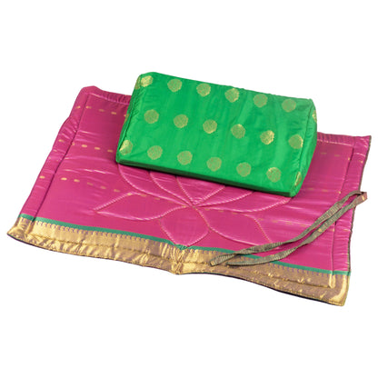Sacred Sari Foam Wedge Cushion
