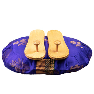 Sacred Sari Buckwheat Meditation Cushion Oval