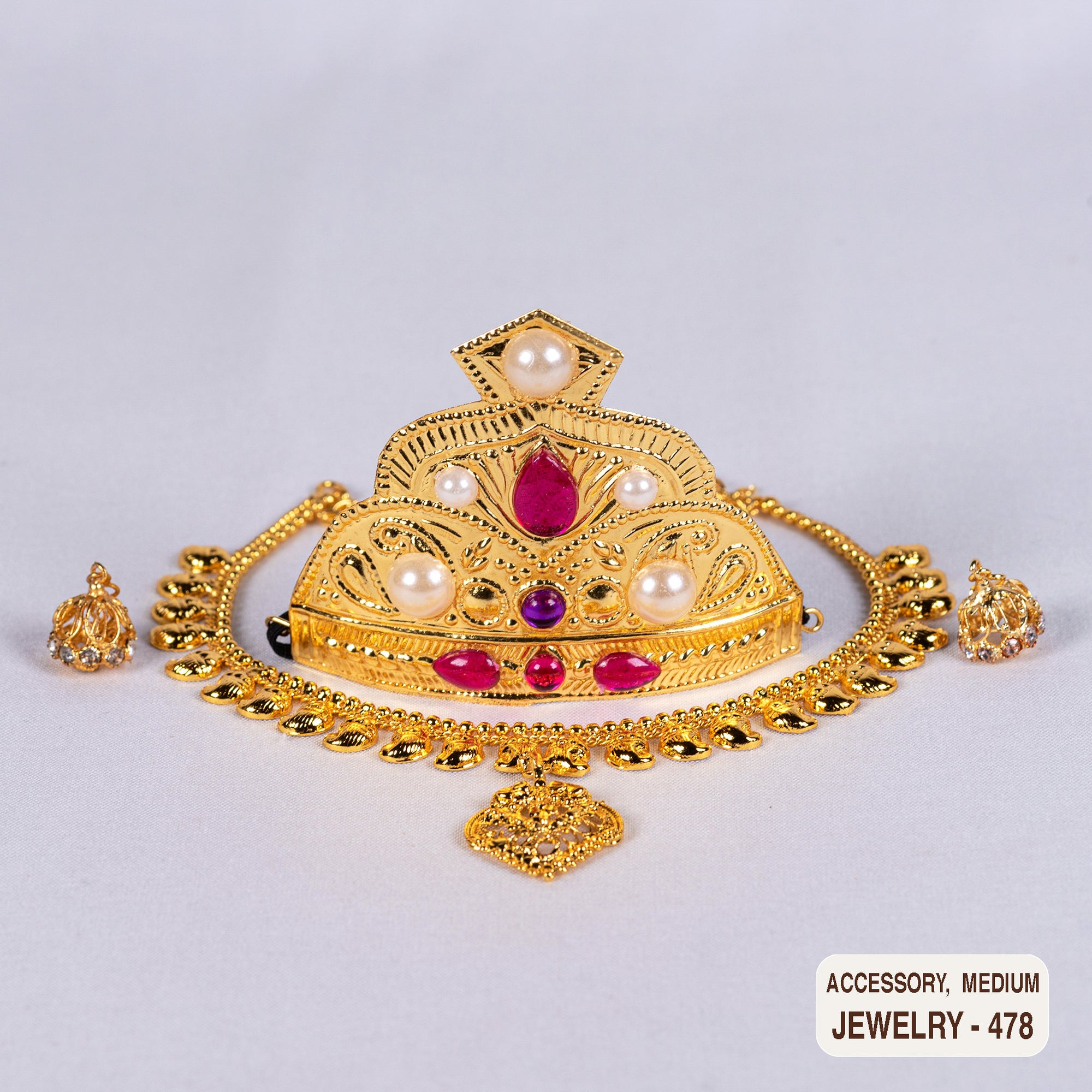 Devi Bhava Jewelry Set for Medium Amma Doll
