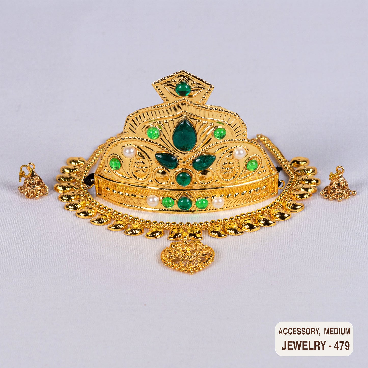Devi Bhava Jewelry Set for Medium Amma Doll