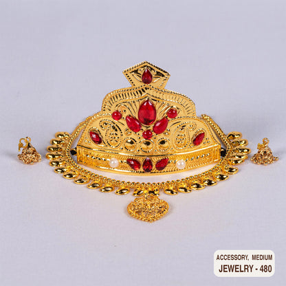 Devi Bhava Jewelry Set for Medium Amma Doll
