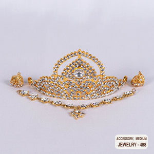 Devi Bhava FANCY Jewelry Set for Medium Amma Doll