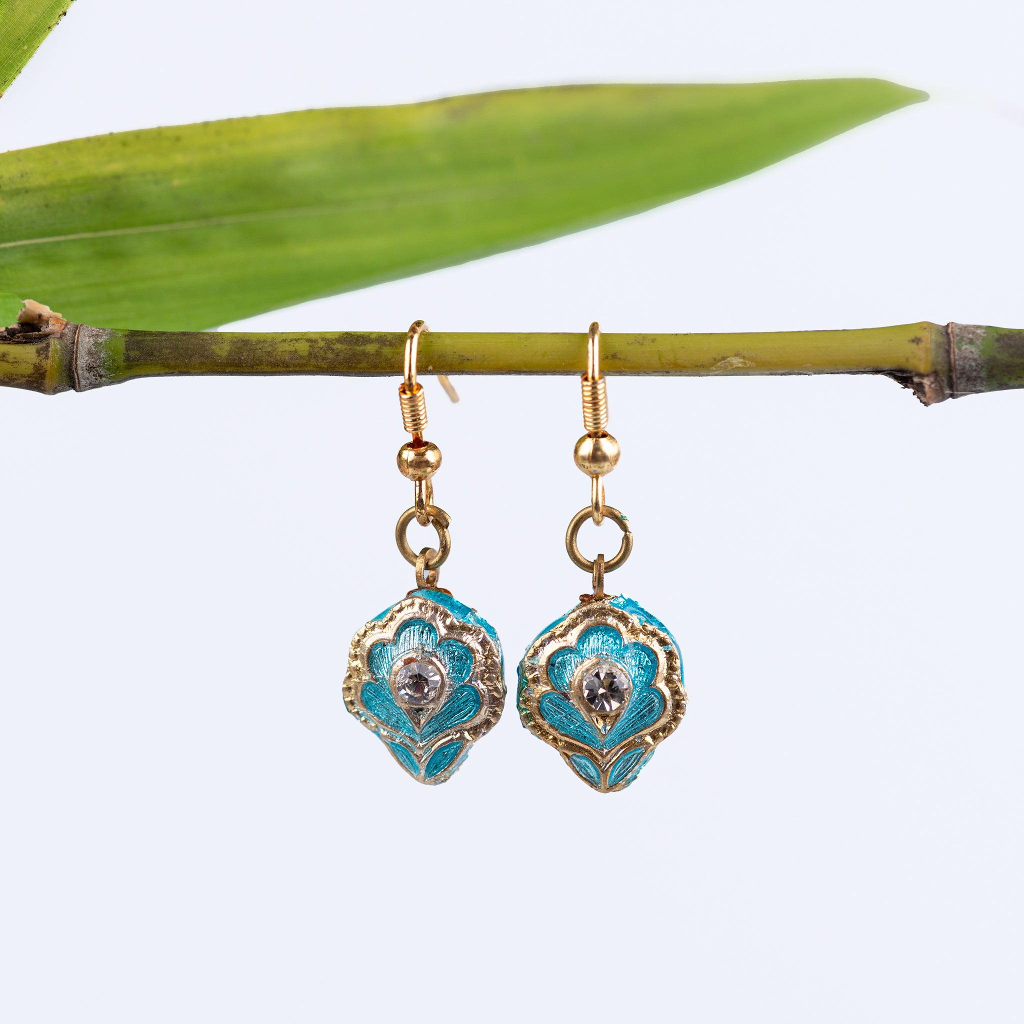 Silver and Turquoise Earrings - From Rajasthan Silver and Turquoise Earrings - From Rajasthan