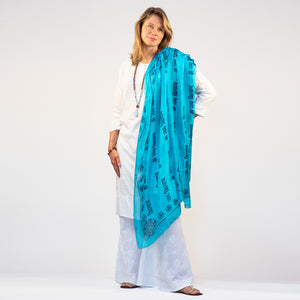 Silk Om Namah Shivaya Mantra Wrap