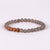 Kanti Gemstone & 5-Rudraksha Bracelet